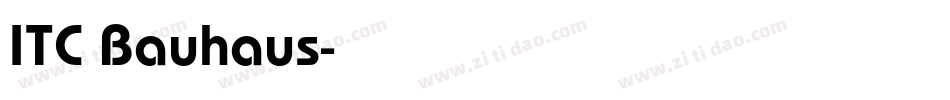 ITC Bauhaus字体转换